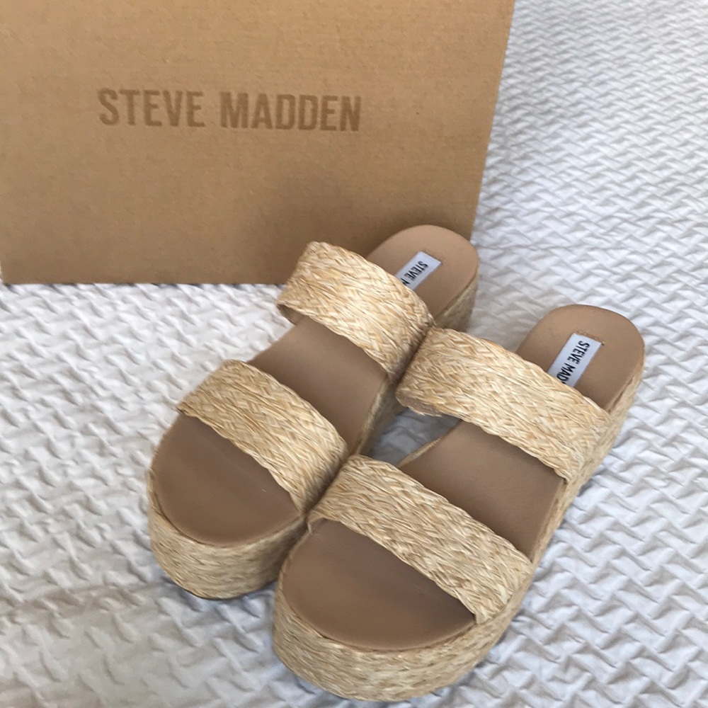 SOLD! Steve Madden Jolted Wedge Sandal - Picture 3 of 15